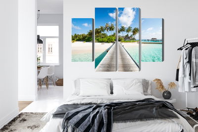 Ljuddämpande tavla - View of the tropical island