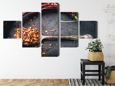 Ljuddämpande tavla - Dried chili peppers