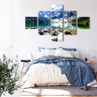 Ljuddämpande tavla - Lake morskie oko 3d