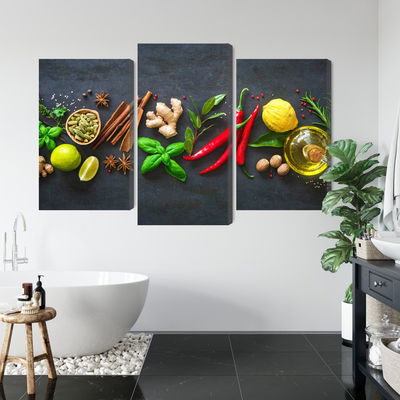 Ljuddämpande tavla - Fresh aromatic spices