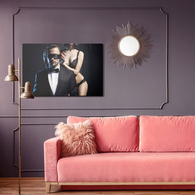 Ljuddämpande tavla - The act of a young couple