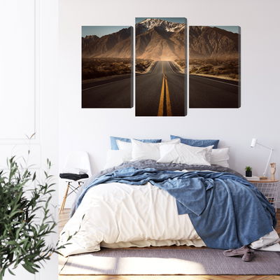 Ljuddämpande tavla - Road to the mountains 3d