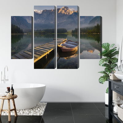 Ljuddämpande tavla - Wooden bridge over