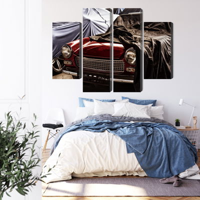 Ljuddämpande tavla - Italian retro car covered