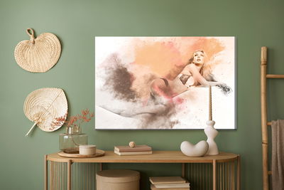 Ljuddämpande tavla - Woman in lingerie in sensual