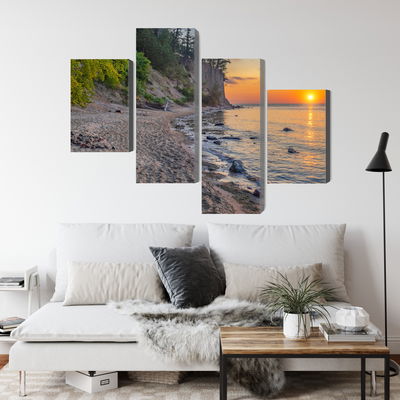 Ljuddämpande tavla - Sunset on the baltic sea