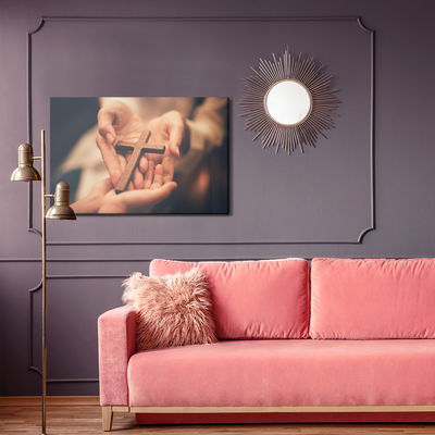 Ljuddämpande tavla - Cross on the hands