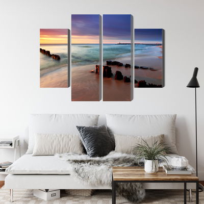 Ljuddämpande tavla - Sunrise over the baltic sea