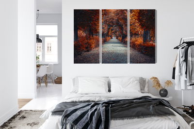 Ljuddämpande tavla - A path deep into the autumn