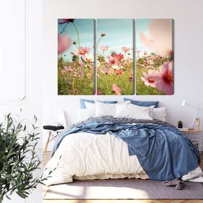 Ljuddämpande tavla - Cosmos flowers in the garden