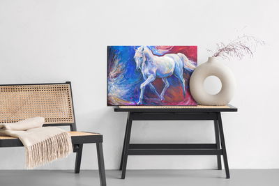 Ljuddämpande tavla - Horse on an abstract