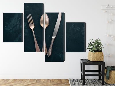 Ljuddämpande tavla - Old cutlery