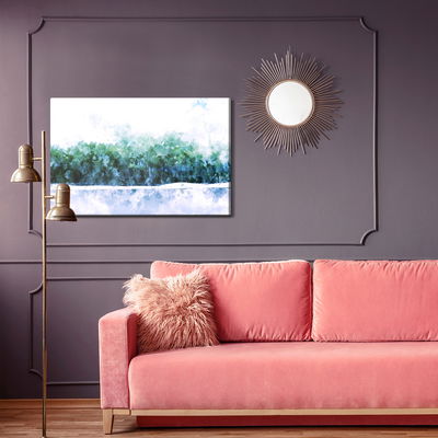 Ljuddämpande tavla - Abstract forest - watercolour