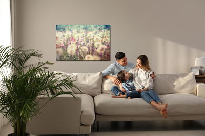 Ljuddämpande tavla - Flowers on the meadow