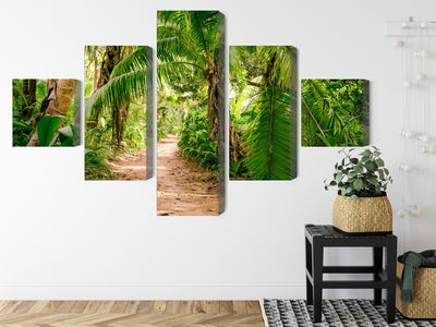 Ljuddämpande tavla - Path in a tropical 3d forest