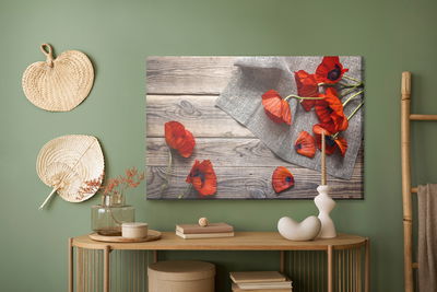 Ljuddämpande tavla - Red poppies