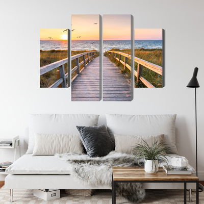 Ljuddämpande tavla - North sea pier 3d