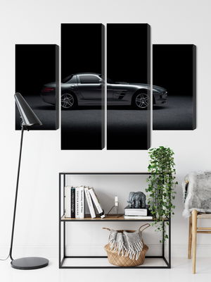 Ljuddämpande tavla - Sports car on a dark