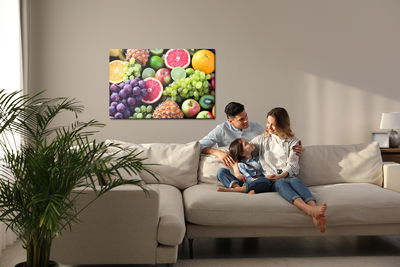 Ljuddämpande tavla - Beautiful fruits close up