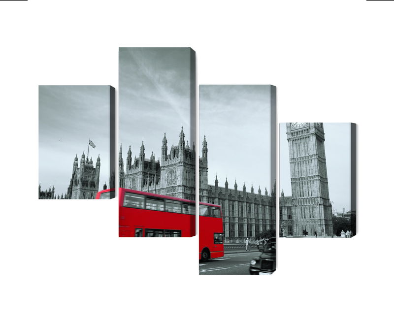 Ljuddämpande tavla - Red London bus