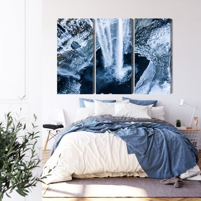 Ljuddämpande tavla - Winter waterfall