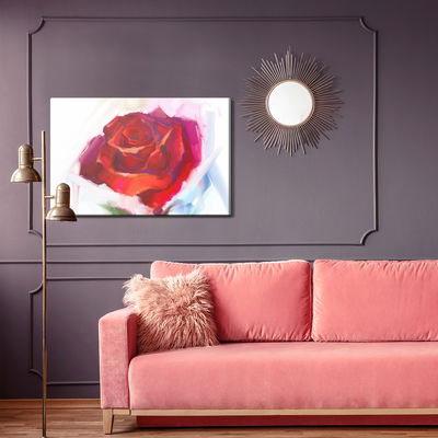 Ljuddämpande tavla - Rose as painted