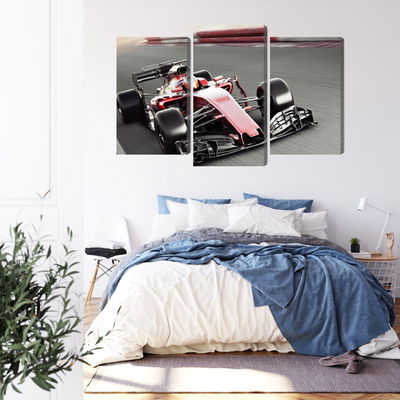 Ljuddämpande tavla - Formula 1 car on the track