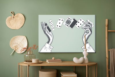 Ljuddämpande tavla - Female hands with playing