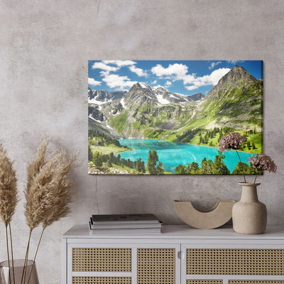 Ljuddämpande tavla - Of the lake in the mountains