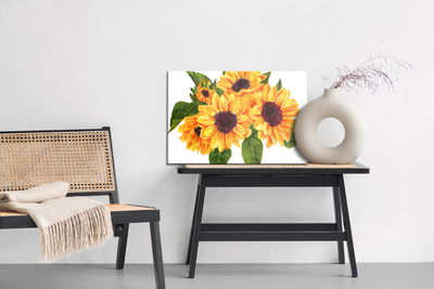 Ljuddämpande tavla - A bouquet of sunflowers as