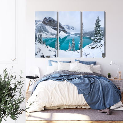Ljuddämpande tavla - Moraine Lake in winter