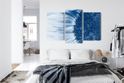 Ljuddämpande tavla - Blue sunflower on a macro