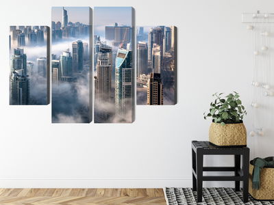 Ljuddämpande tavla - Dubai city panorama