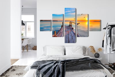 Ljuddämpande tavla - West by the lake