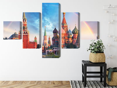 Ljuddämpande tavla - Panorama of the red square