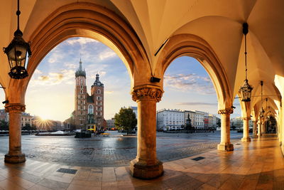 Ljuddämpande tavla - View of Kraków at sunset