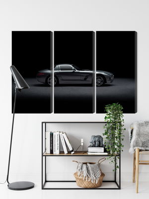 Ljuddämpande tavla - Sports car on a dark