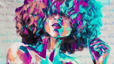 Ljuddämpande tavla - Louise - oil painting