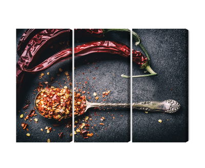 Ljuddämpande tavla - Dried chili peppers