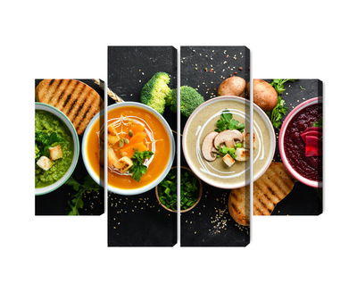 Ljuddämpande tavla - Vegetable cream soups