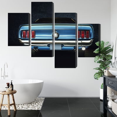 Ljuddämpande tavla - The back of an old ford