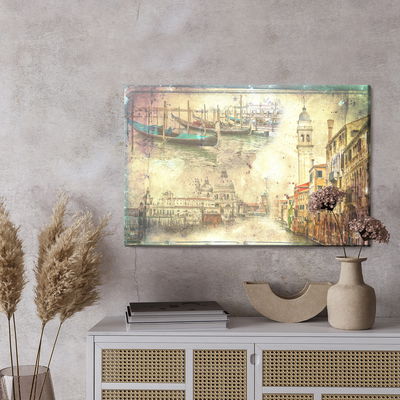 Ljuddämpande tavla - Venice in vintage style