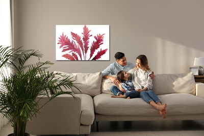 Ljuddämpande tavla - Watercolor leaves