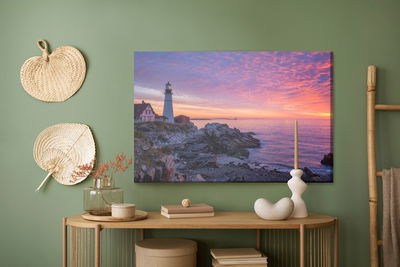 Ljuddämpande tavla - Sunset over the ocean