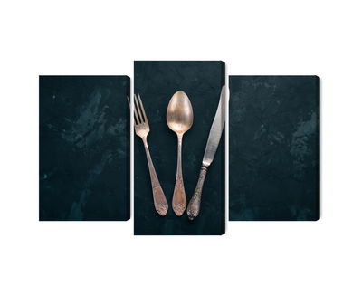 Ljuddämpande tavla - Old cutlery