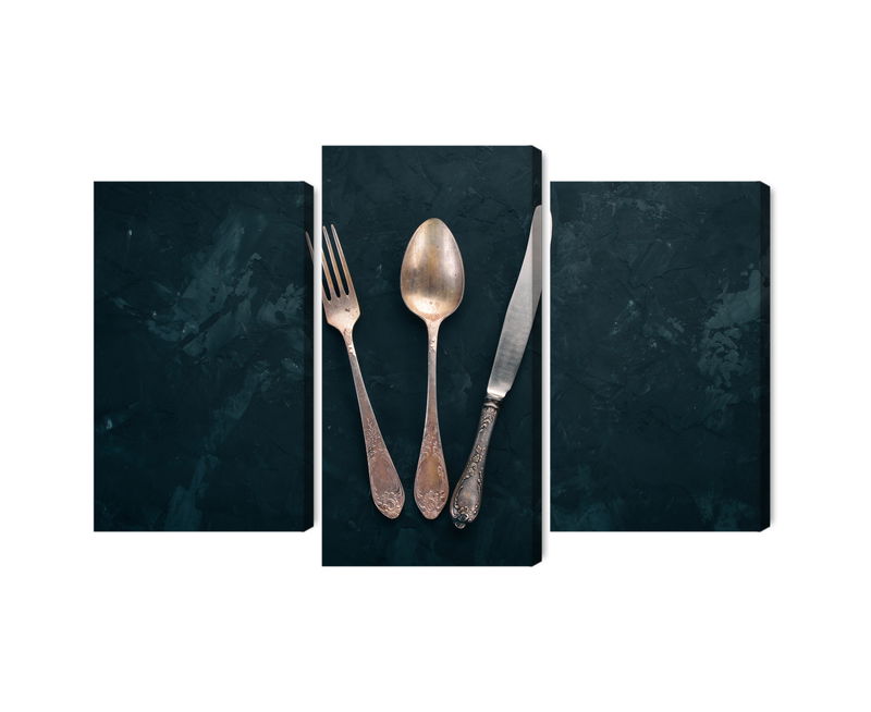 Ljuddämpande tavla - Old cutlery