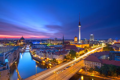 Ljuddämpande tavla - Berlin panorama at sunset