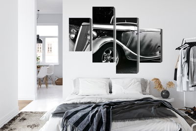 Ljuddämpande tavla - Vintage style hot rod car