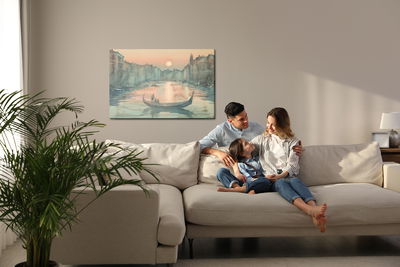 Ljuddämpande tavla - Venice in the morning