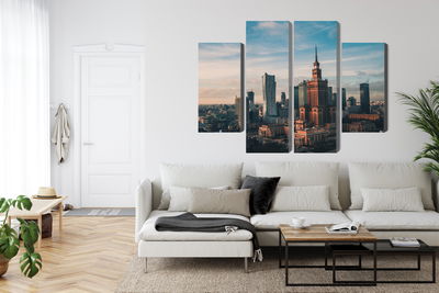 Ljuddämpande tavla - Warsaw and the view